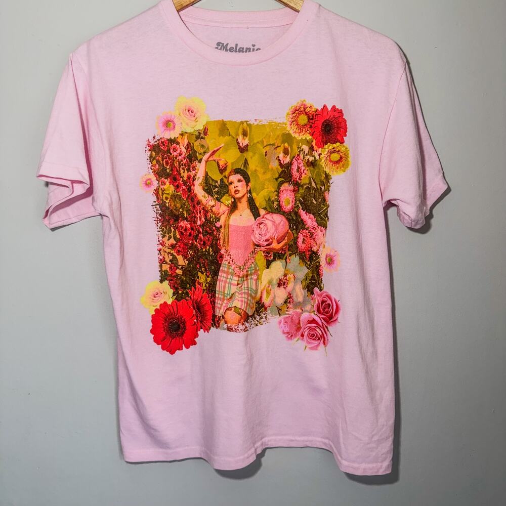 Melanie Martinez Portals Pink Floral Graphic Concert T-Shirt S